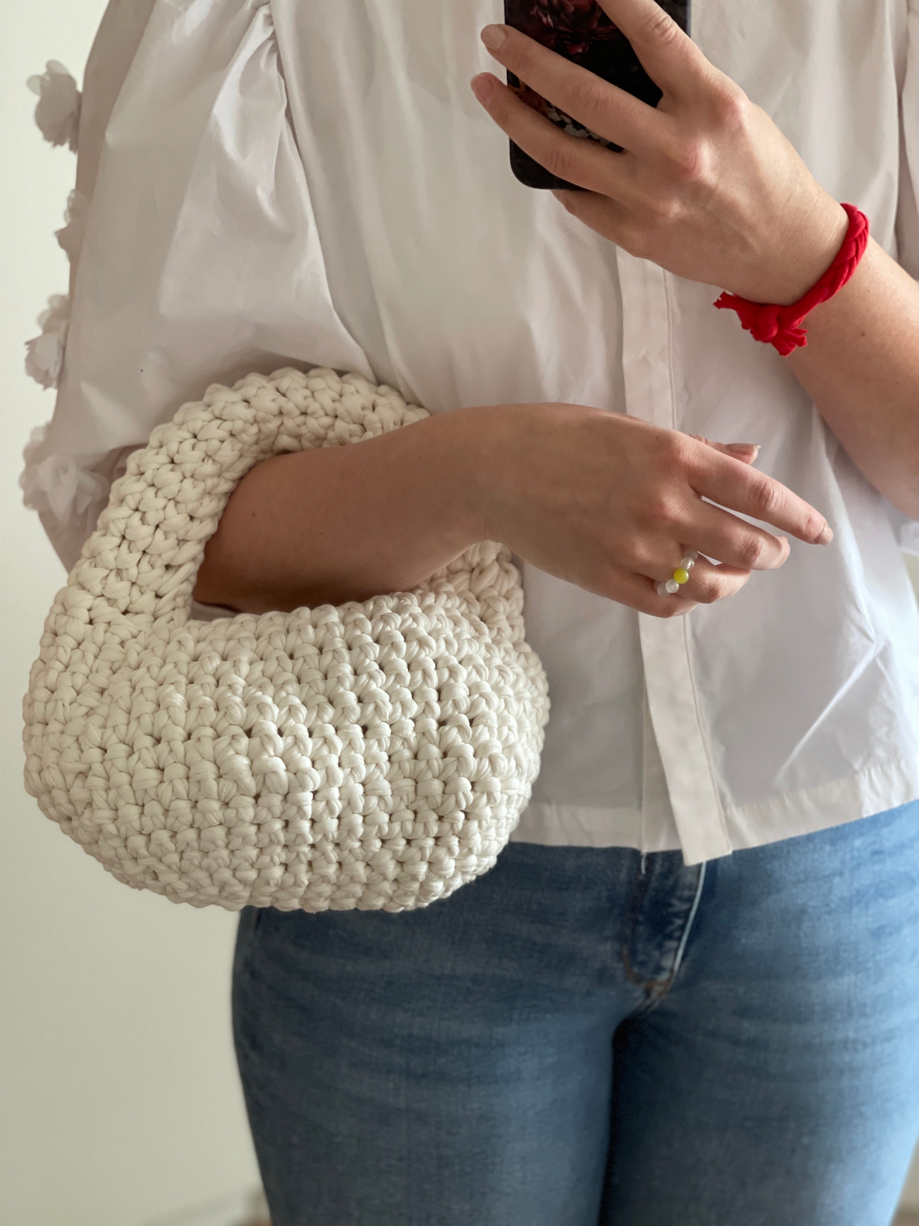 Handtasche Braut Boho gehäkelt