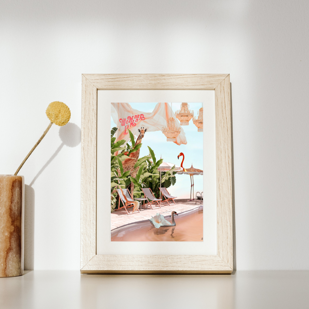 Wandbild Wonderland Digitale Collage Kathis shoes