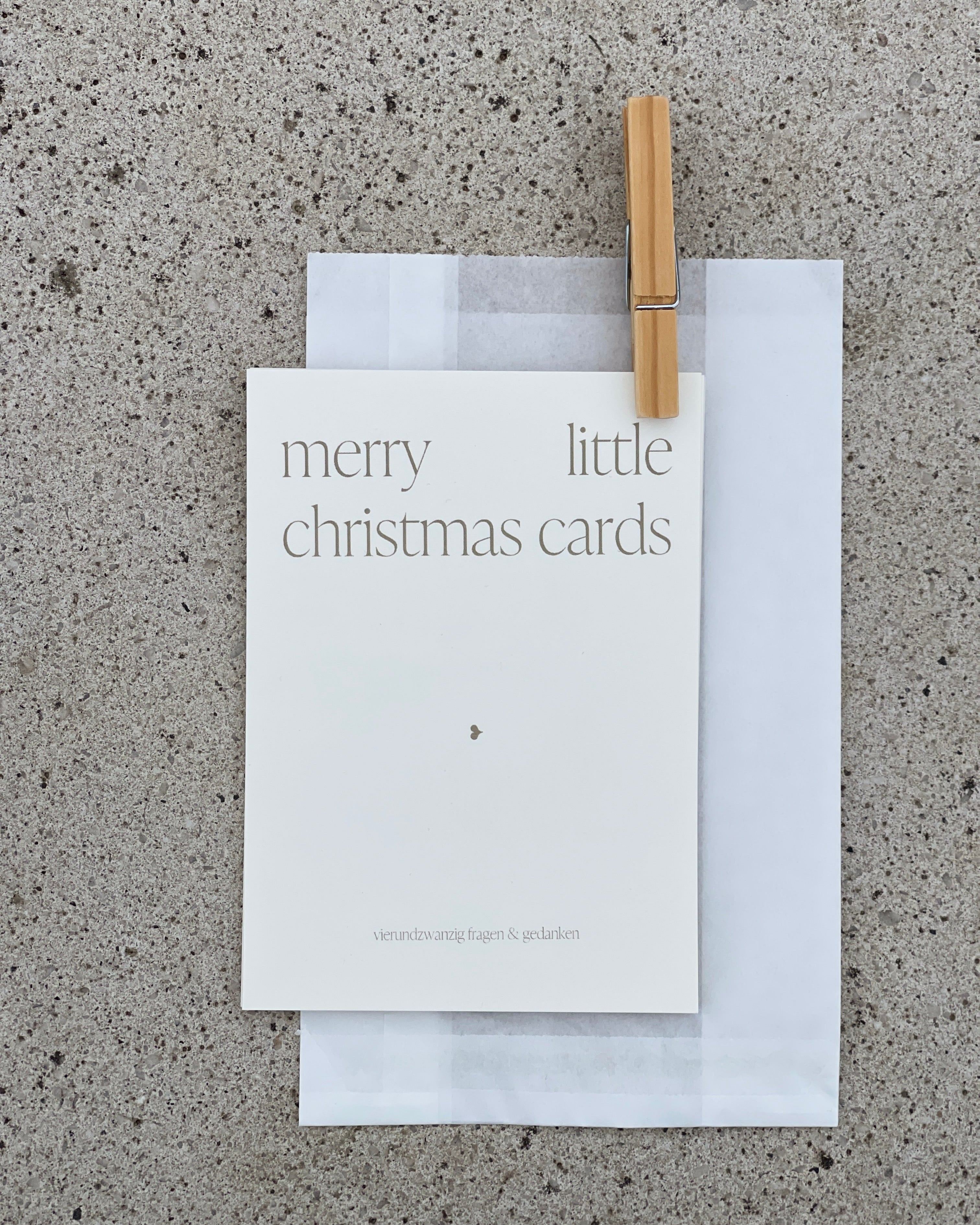 Merry Little Christmas Cards Achtsamer Adventskalender für Erwachsene – 24 Fragen und Gedanken für ein bewusstes und achtsames Leben, designed und gedruckt in Mainz