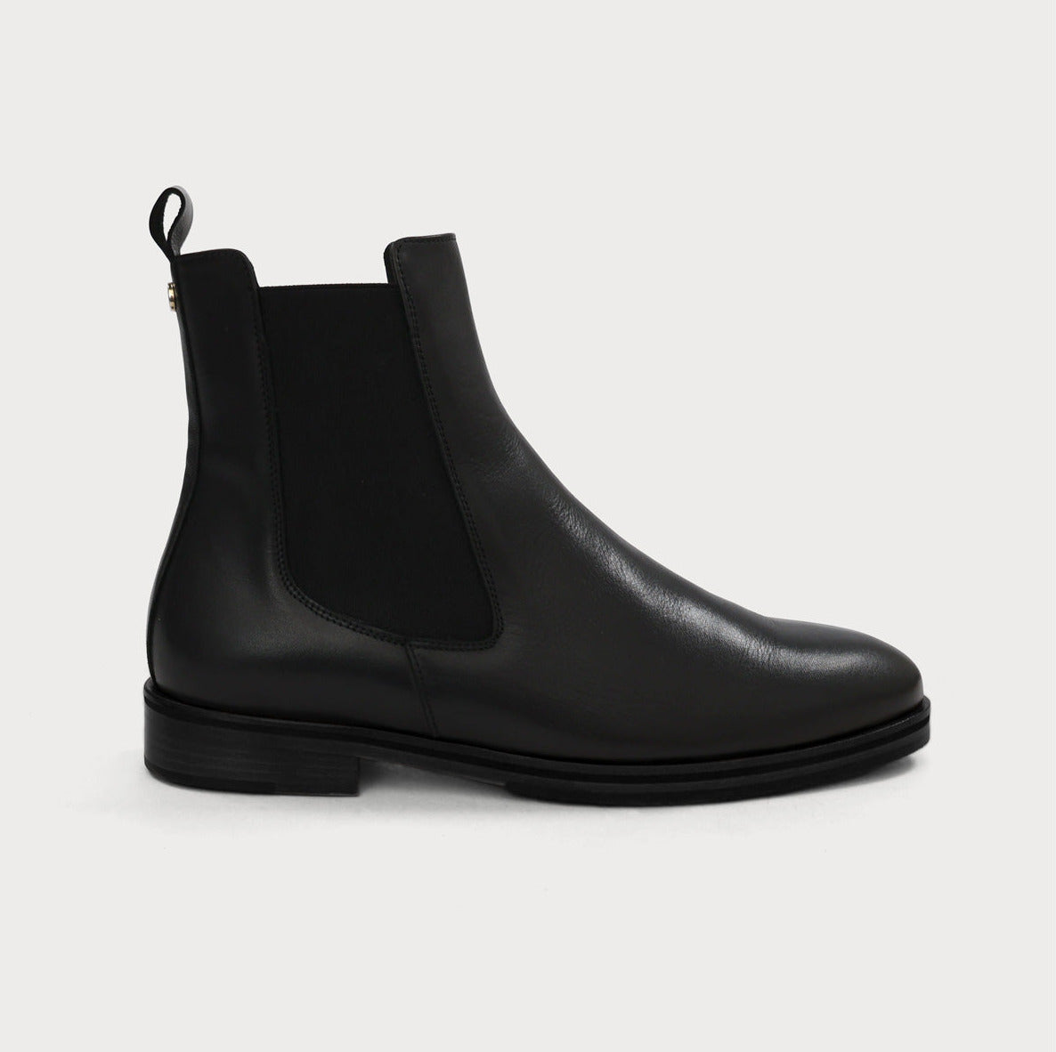 K1101 No.01 Chelsea Boots Damenschuhe Übergrößen Seitenansicht Lederschuhe