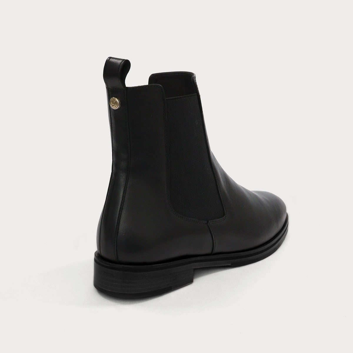 K1101 No.01 Chelsea Boots Damenschuhe Übergrößen Rückansicht Lederschuhe
