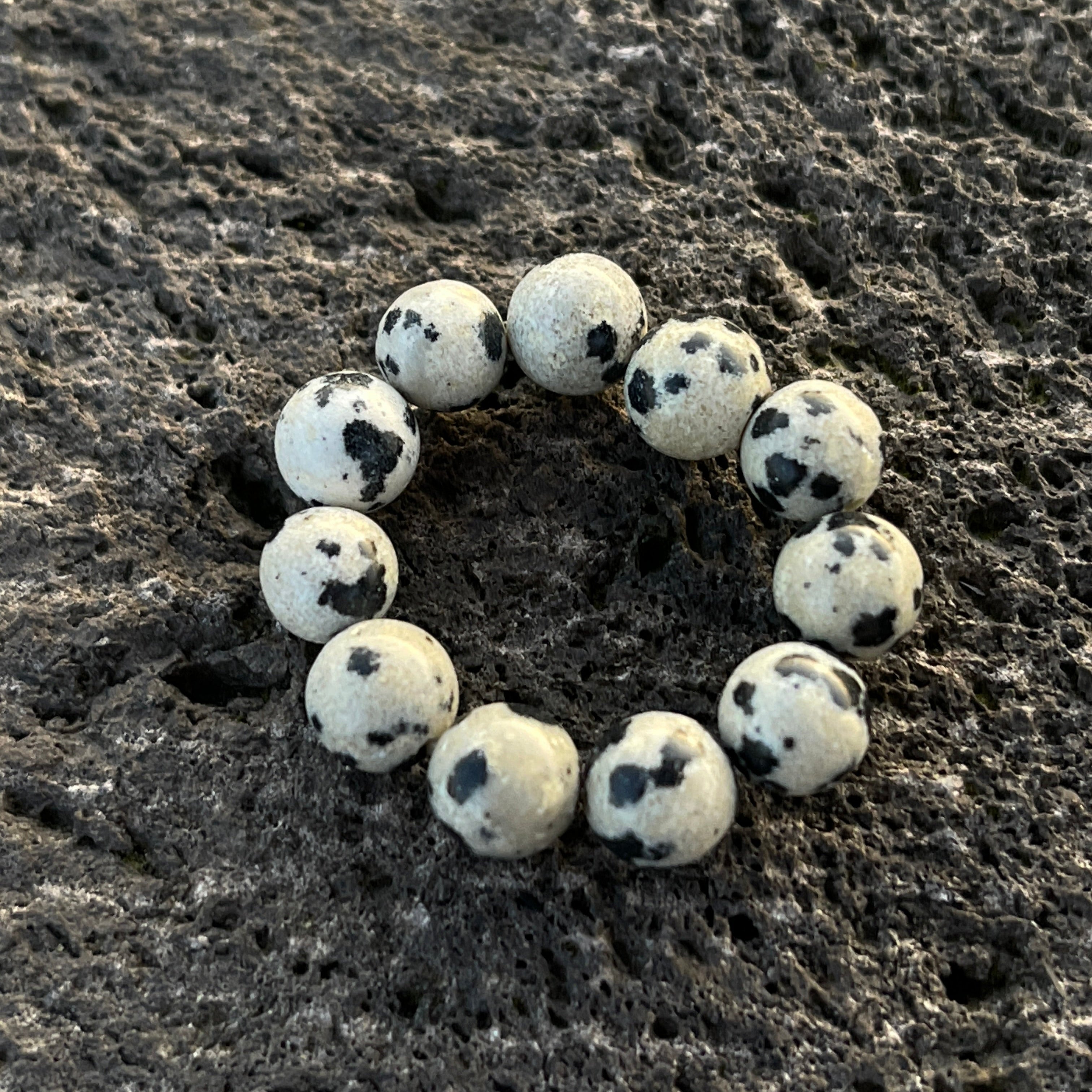 Perlenringe aus Edelsteinen, handgefertigt, Naturstein ideal als Schmuck Geschenk für Frauen oder Modeschmuck Damen
