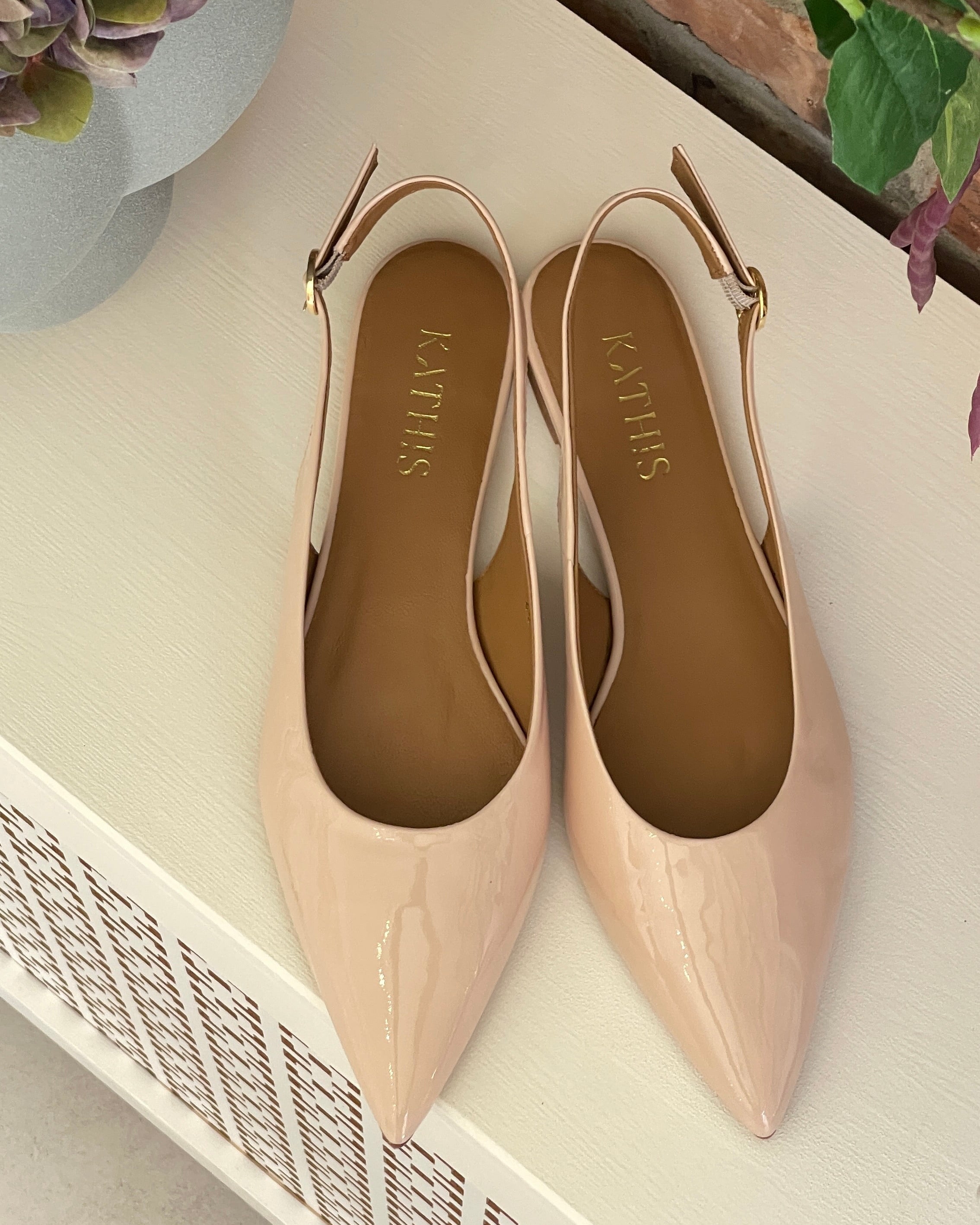 No.06 Slingback Ballerinas nude