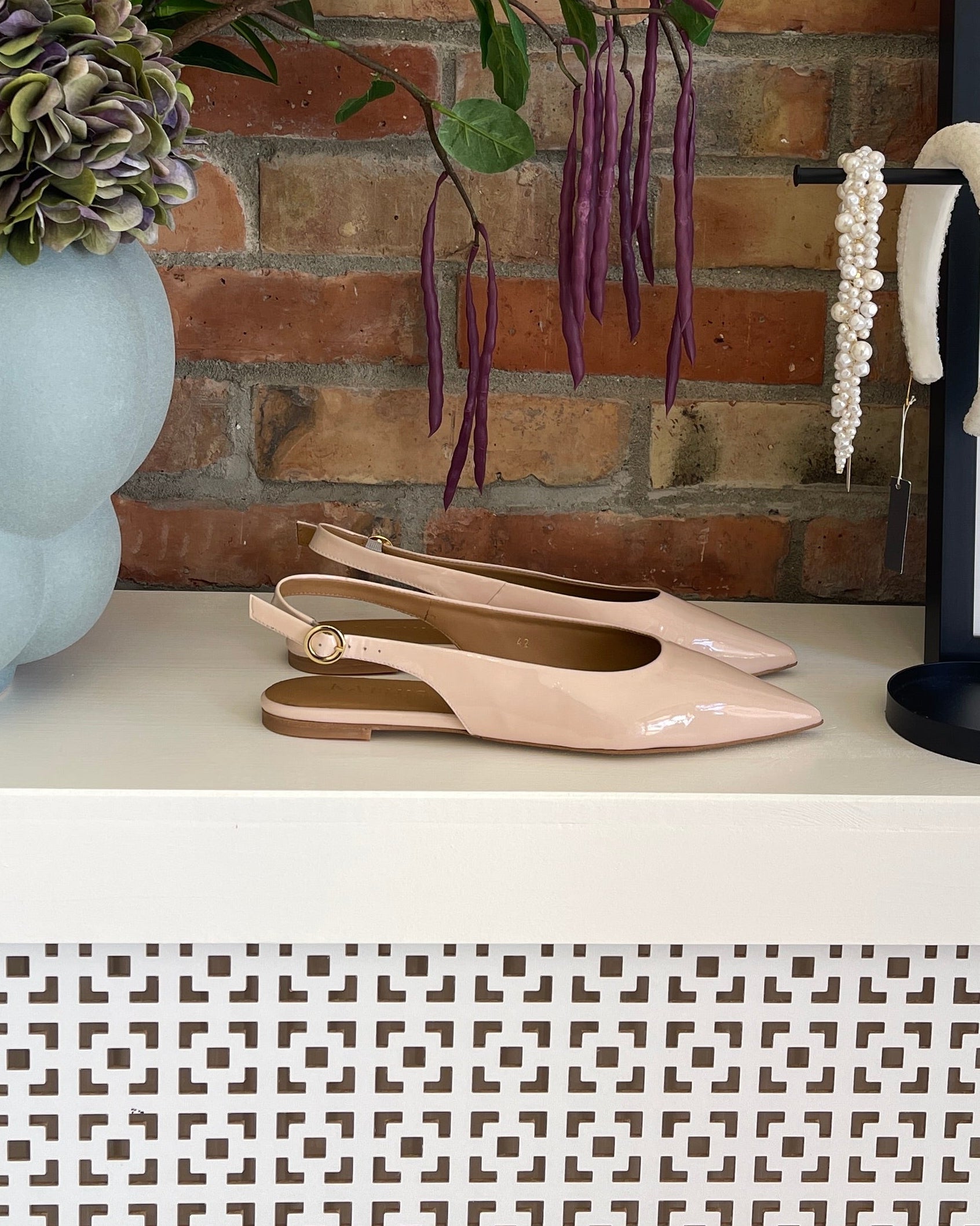 No.06 Slingback Ballerinas nude