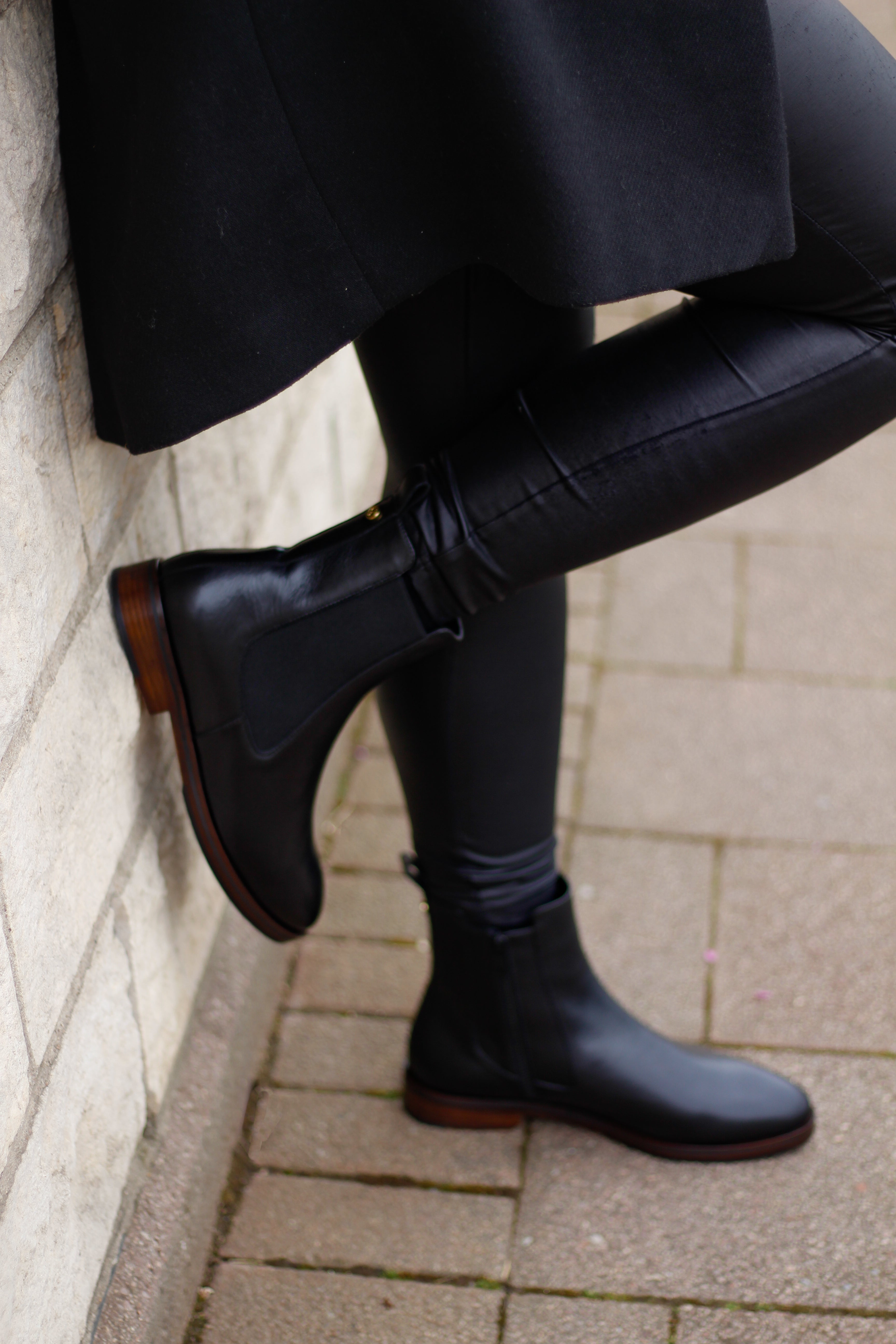 Chelsea Boots aus Leder für Damen und Crossdresser – große Größen 42 bis 45