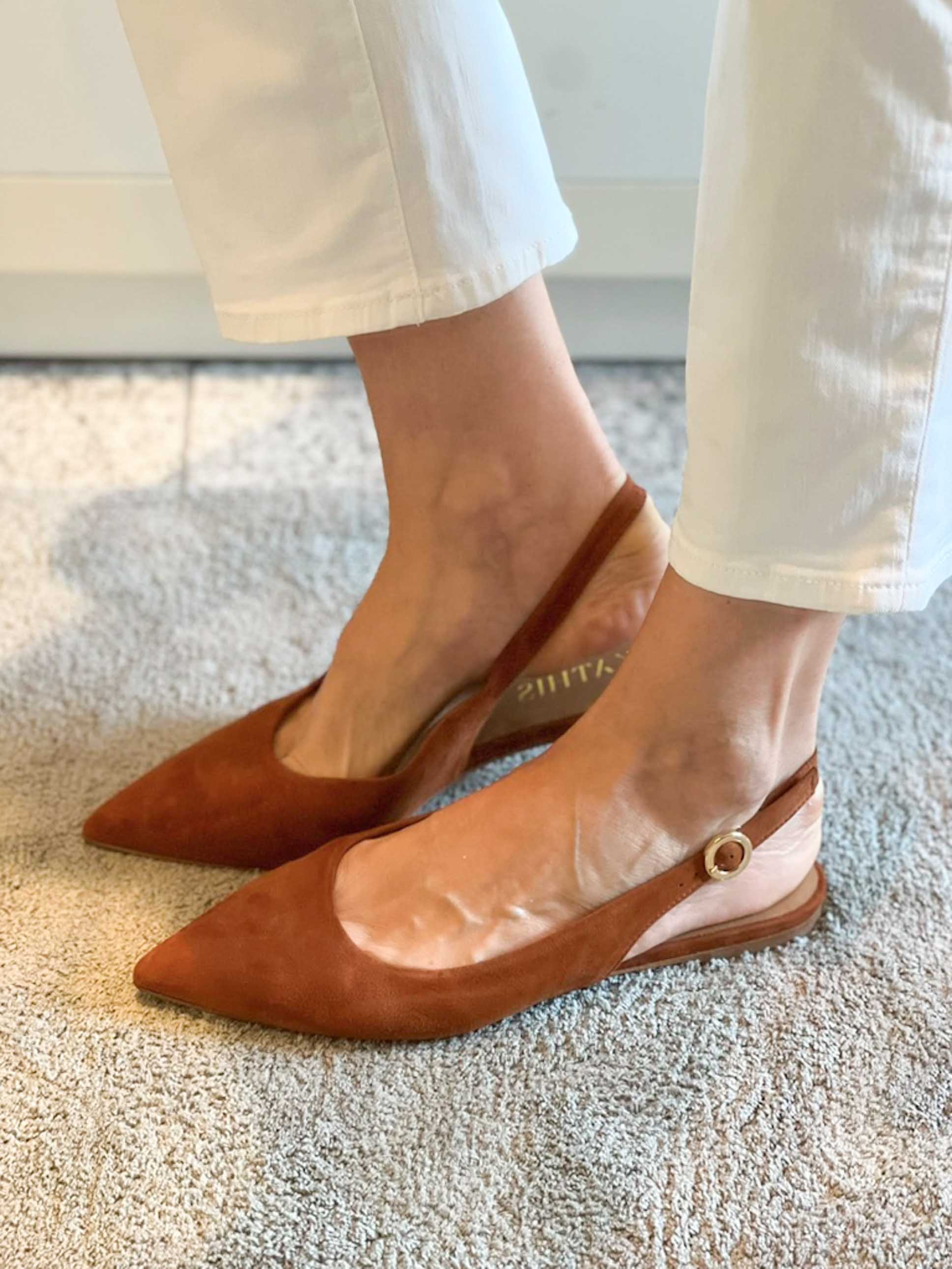 Slingback Ballerinas in Übergröße schwarz No.06 Damen Schuhe Größe 42–46